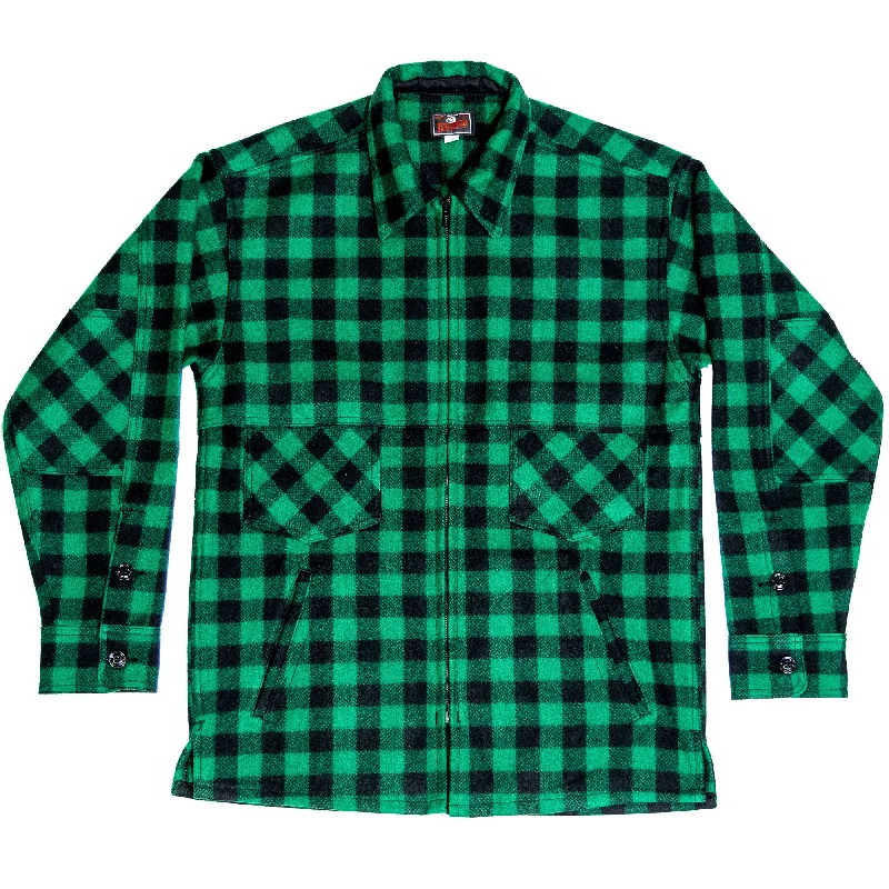 Feminine Charm Northwoods x 1842 Jac Shirt - Green & Black Buffalo Check