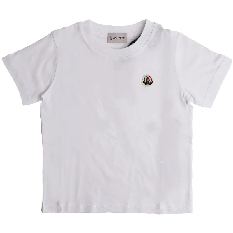 Youthful Street Fashion Moncler White T-shirt