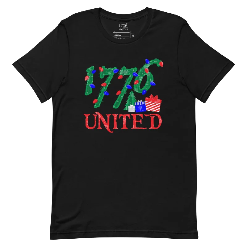 Fashionable And Versatile 1776 United® Christmas Logo Tee - Women's Relaxed Fit