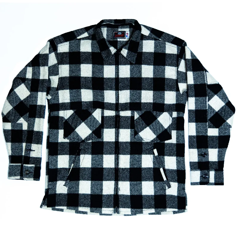 Body Design Northwoods x 1842 Jac Shirt - White & Black Buffalo Check