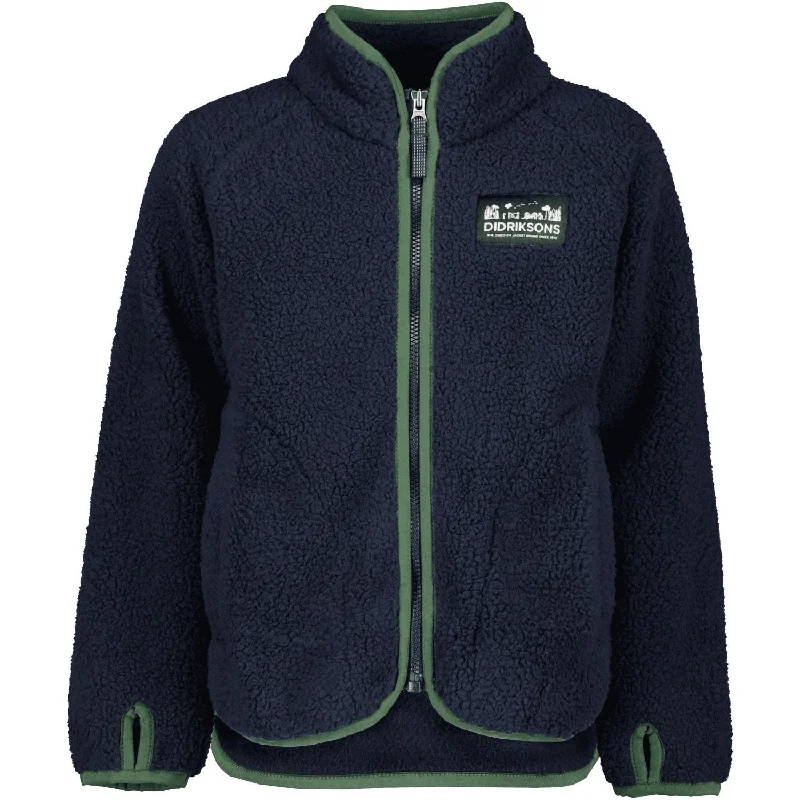 Casual Street Didriksons Navy Gibbs Kids Fullzip Fleece Jacket 2