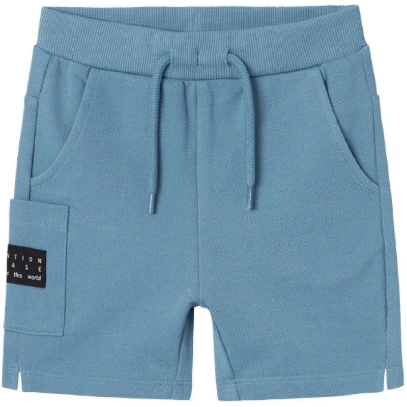 Free And Casual Name It Provincial Blue Vivasse Long Sweat Shorts