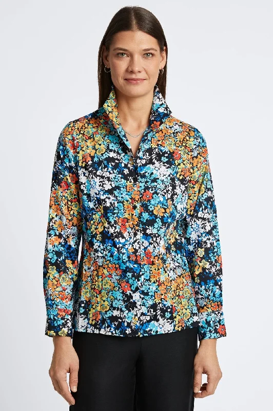 Fashion Elements Katie No Iron Floral Clusters Shirt