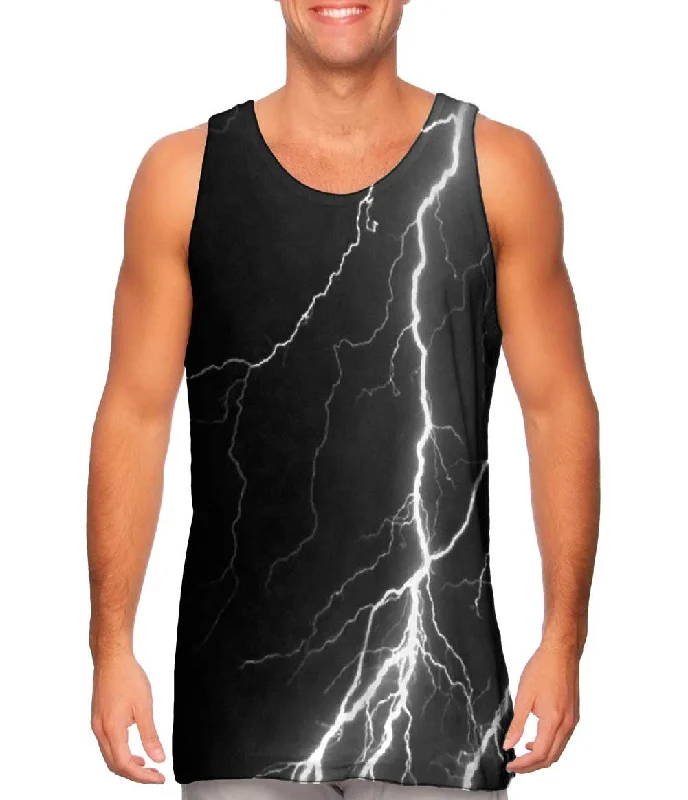 Classic Lightning Storm Black White