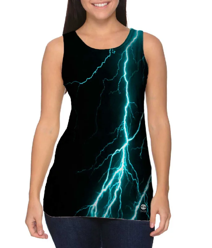 Luxury And Elegant Lightning Storm Turquoise