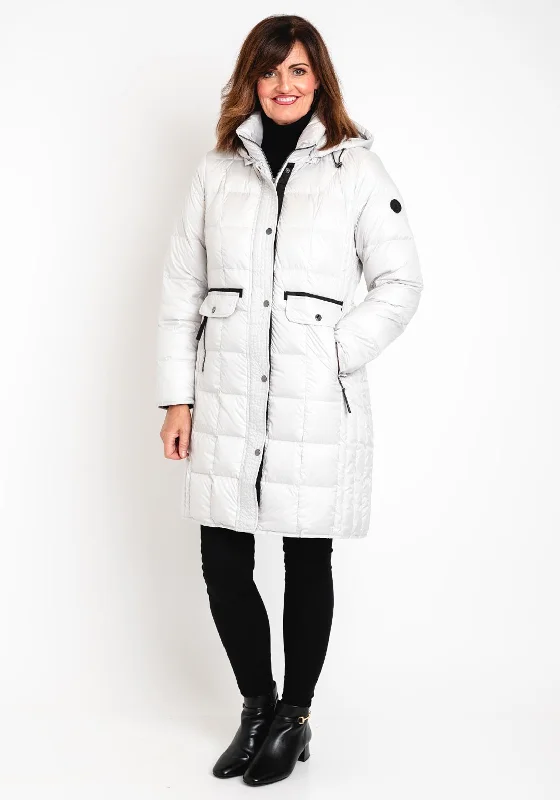 Sexy Fun Normann Esta Quilted Down Coat, Off White