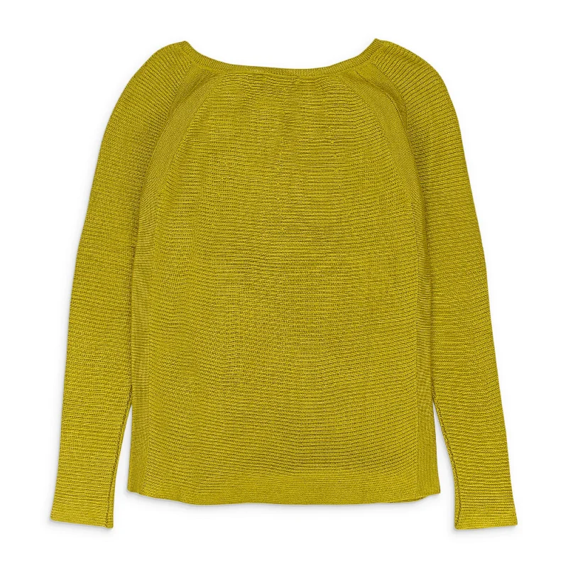 Bottom And Versatile CASHMERE SET MUSTARD SWEATER