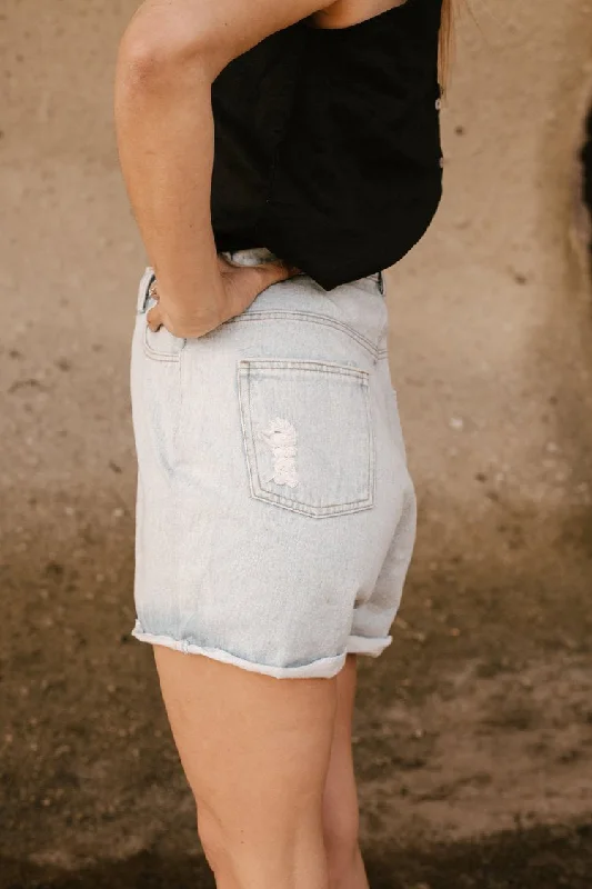 Free And Casual MOM Jean Shorts 2.0 Stonewashed