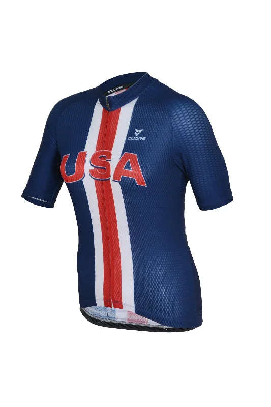 Avant-garde Design Silver Race Jersey - USA Cycling