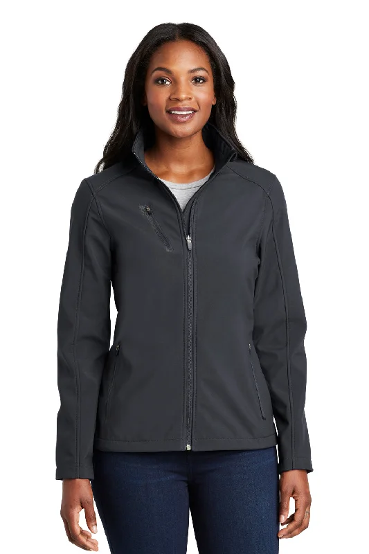 Fashionable And Versatile Port Authority Womens Welded Wind & Water Resistant Full Zip Jacket - Battleship Grey