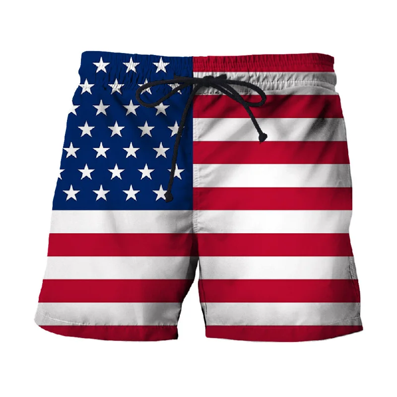 Street Cool American Flag Shorts