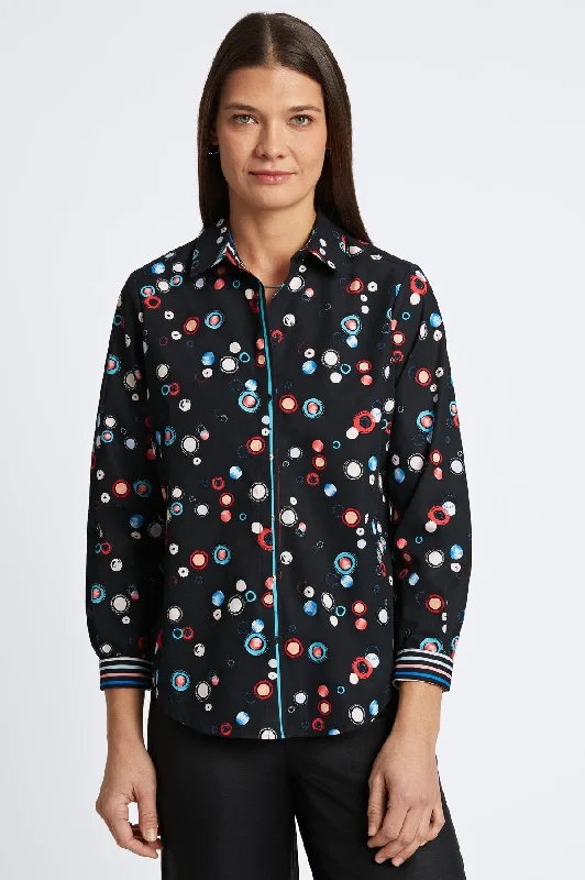 Fresh And Natural Charlie No Iron Multicolor Dots Shirt