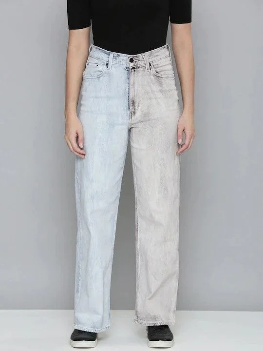 Minimalism Levi's x Deepika Padukone Dual Coloured High Loose Jeans