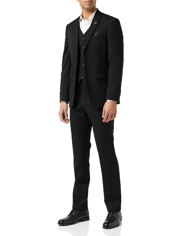 Modern Tailoring JROSS - Black 3 Piece Formal Business Suit