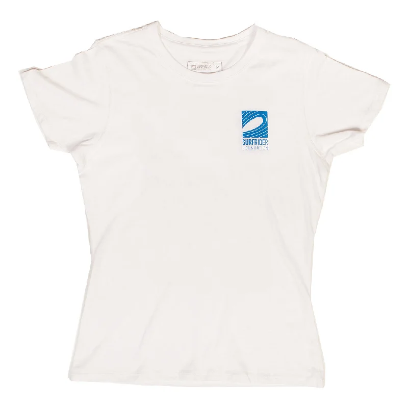 Age-reducing Style Womens Logo Tee White