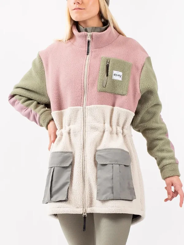 Casual And Comfortable Field Sherpa Faded Blocks Jacket