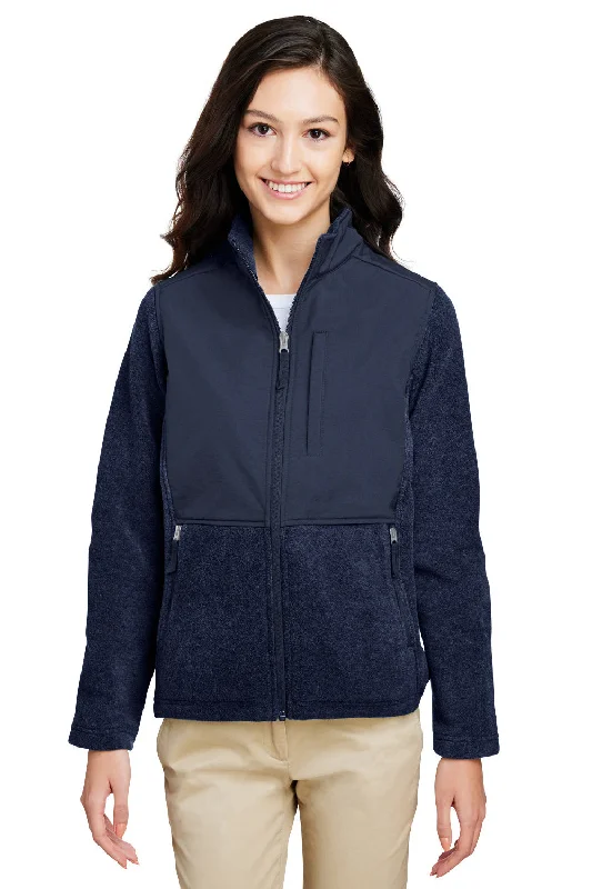 Elegant And Simple Core 365 Womens Journey Summit Hybrid Full Zip Jacket - Classic Navy Blue