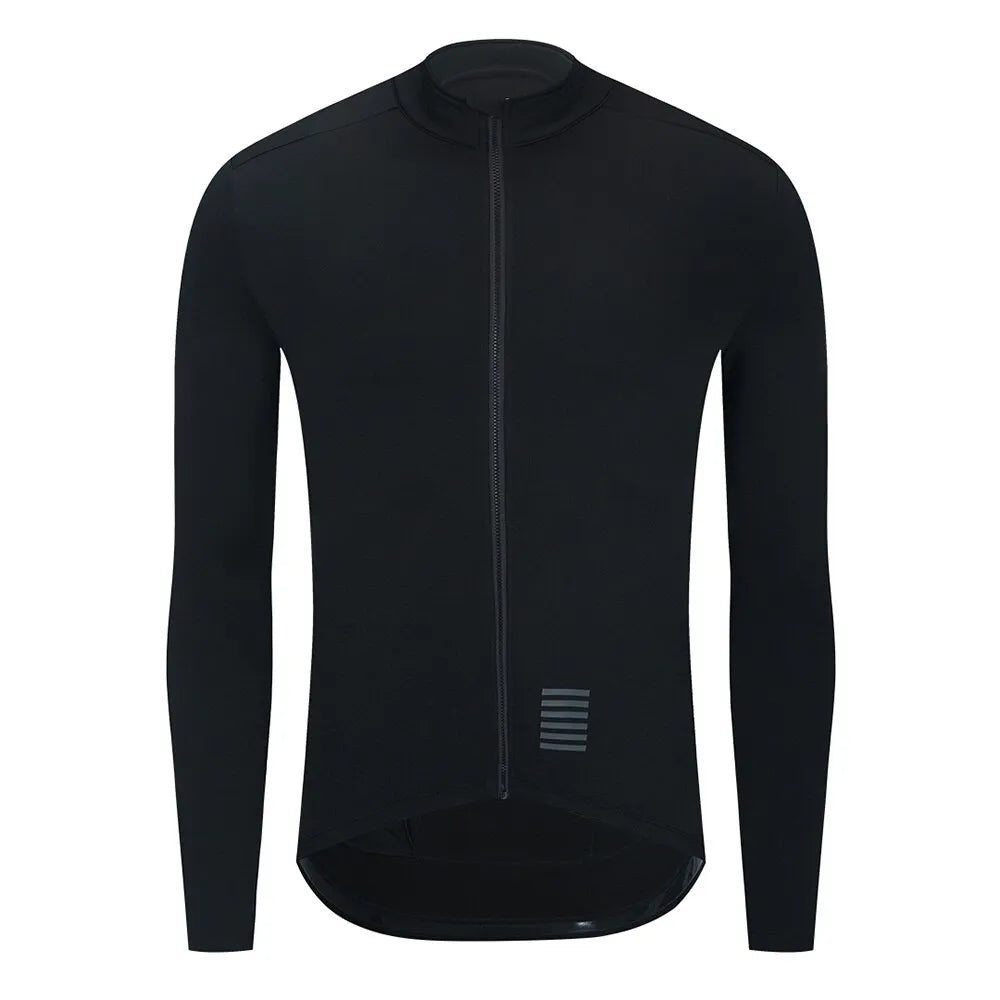 Personalized Clothing Winter Cycling Jersey Men Thermal Fleece MTB Bicycle Clothing Long Sleeve Warm Road Tops Bike Cycling Jersey For 5-15℃