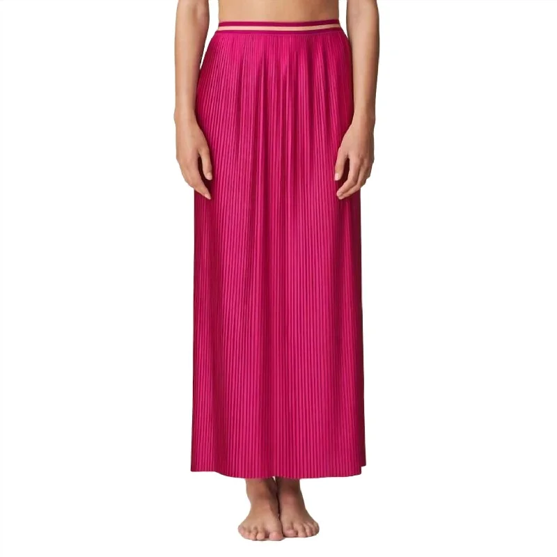 Autumn Selection Isolde Stretch Skirt In Wild Rose