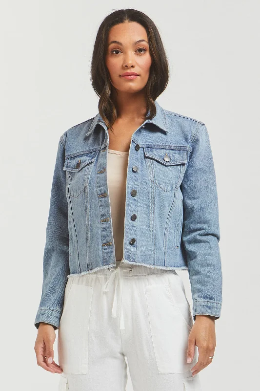 End Of The Year Jeannie Cropped Denim Jacket