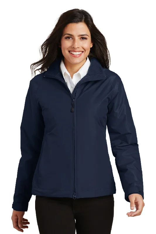 Celebrity Style Port Authority Womens Challenger Wind & Water Resistant Full Zip Jacket - True Navy Blue