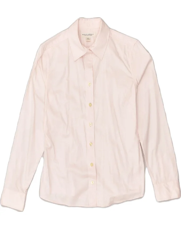 Trendy And Casual BANANA REPUBLIC Womens Shirt US 4 Small Pink Cotton