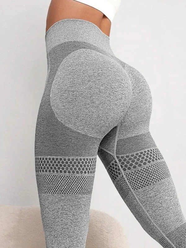 New Autumn And Winter Styles ZASUWA Female Seamless Print Push-up Scrunch Bum Leggings