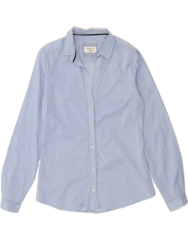 French Style MASSIMO DUTTI Womens Shirt EU 36 XS Blue