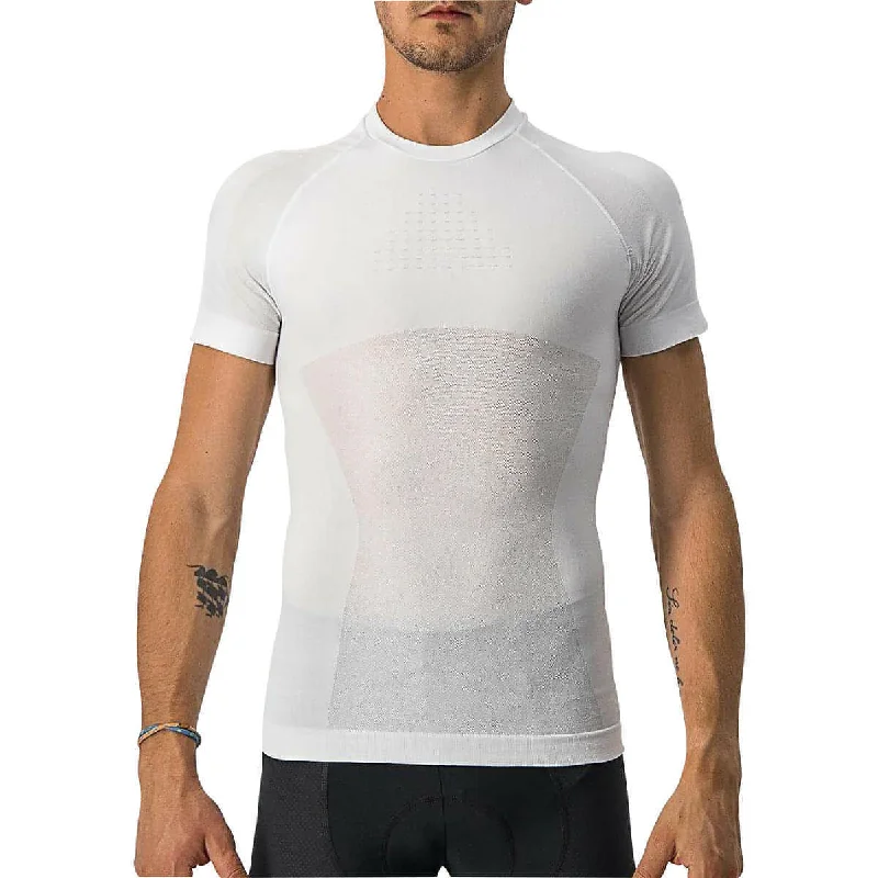 End Of The Year Castelli Core Seamless Short Sleeve Mens Cycling Base Layer - White