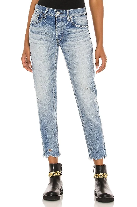 College Style Keller Tapered Jean In Light Blue