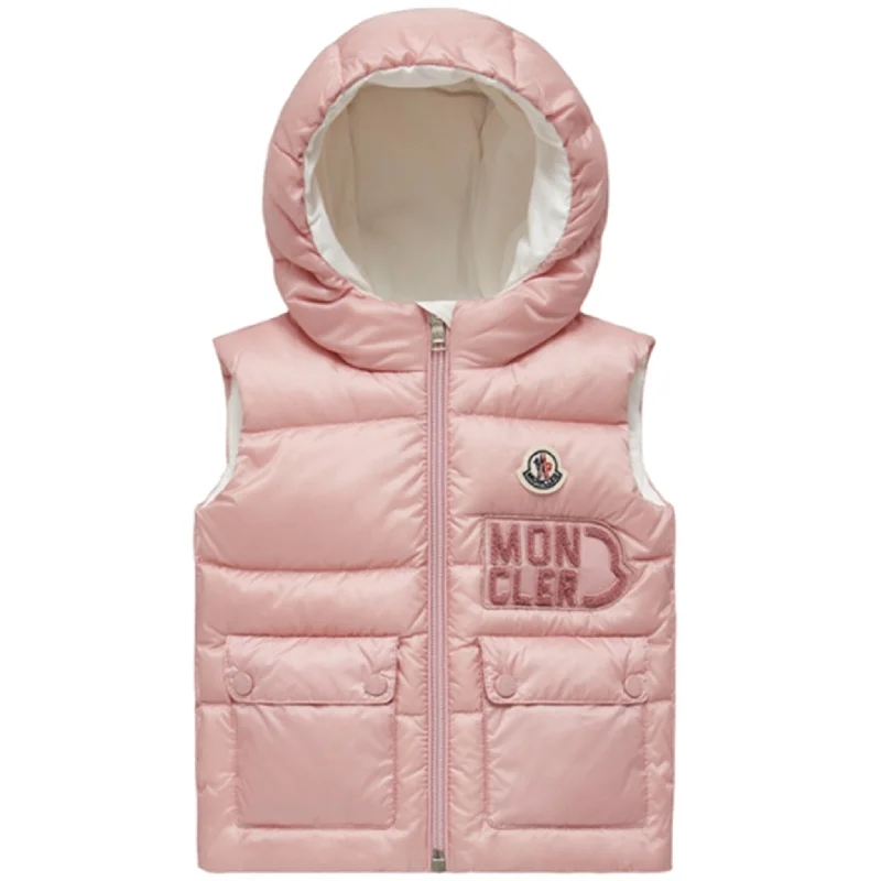 Comfortable And Cold-proof Moncler Amy Vest Rose Pink