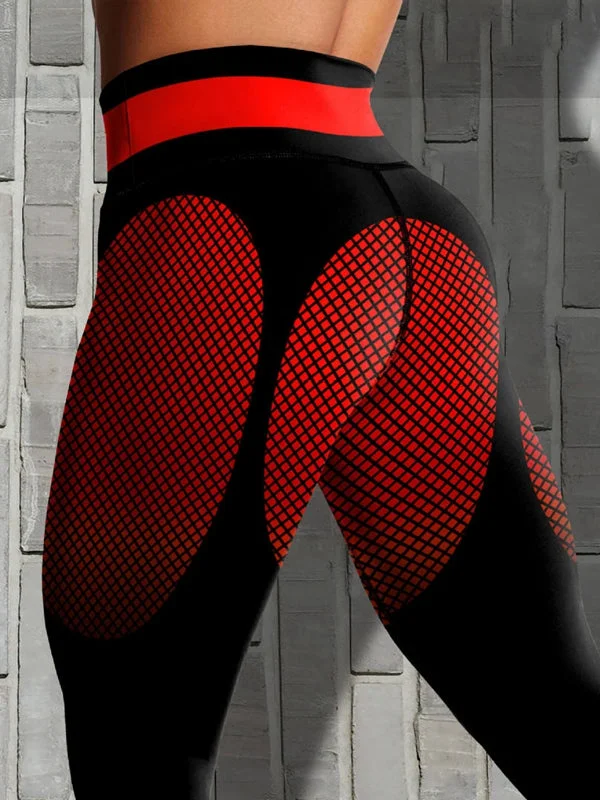 Versatile Items ZASUWA Female Pop Style Contrast Color Push-Up Leggings