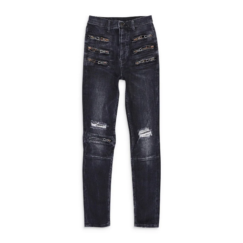 Romantic And Fresh Unravel Project Denim Jeans Pants - Black