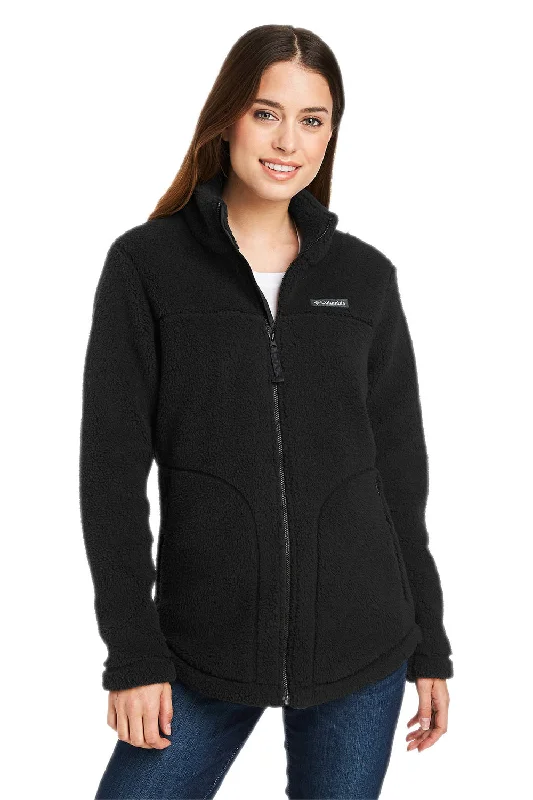 Eye-catching Personality Columbia Womens West Bend Sherpa Fleece Full Zip Jacket - Black - Closeout