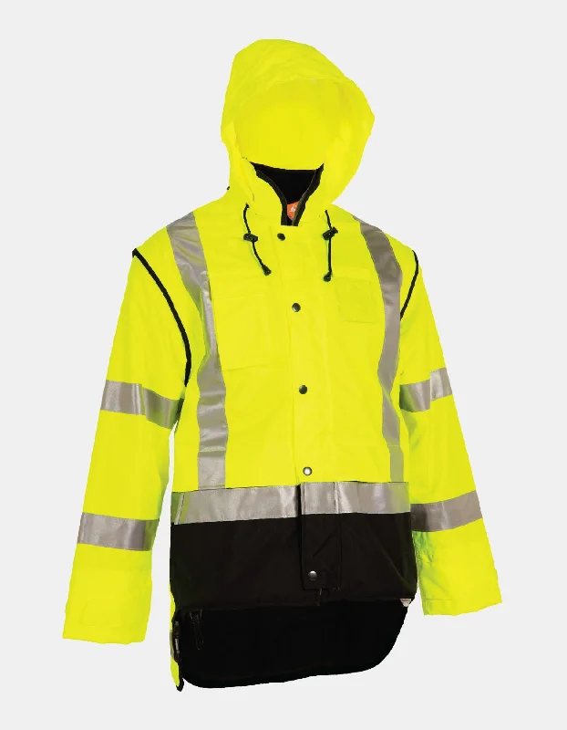 Fresh And Natural Tuffviz Highway Winter Jacket Lime