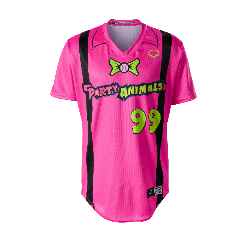 Comfortable And Casual YOUTH Party Animals EvoShield Short Sleeve Jersey - Pink Suspenders