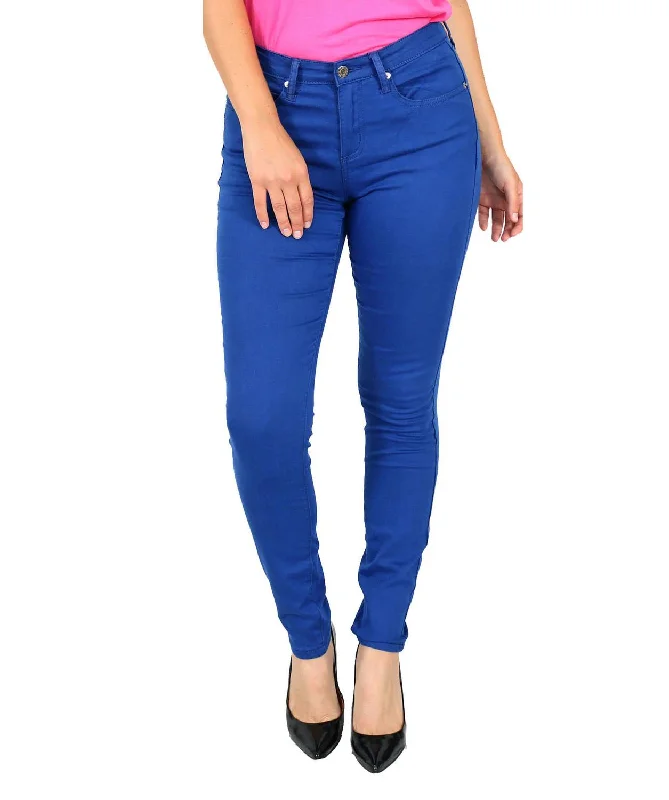 Fresh And Natural True Slim Jeggings In Royal