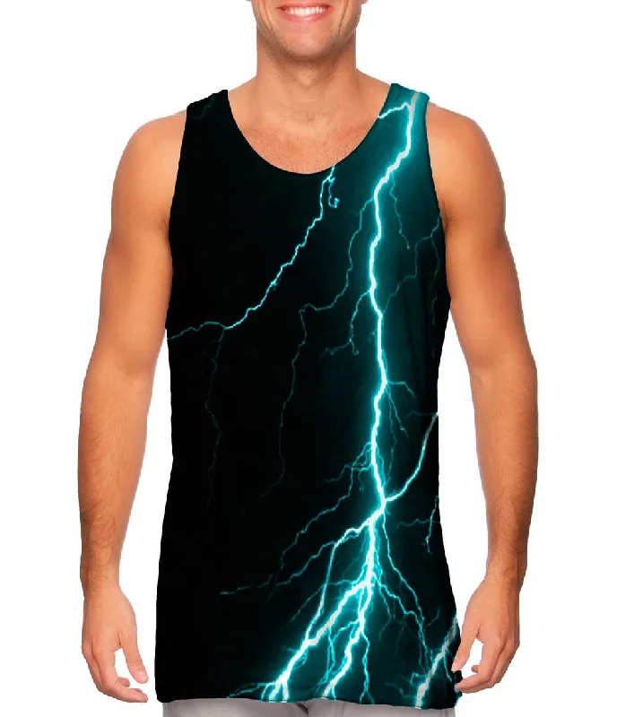 Casual And Comfortable Lightning Storm Turquoise