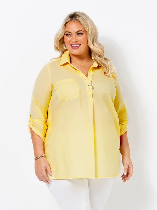 Casual Street Lemon Cotton Cleo Shirt