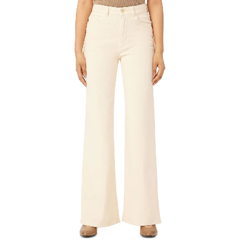 Fresh And Natural DL1961 Womens Hepburn Textured Corduroy Wide Leg Jeans