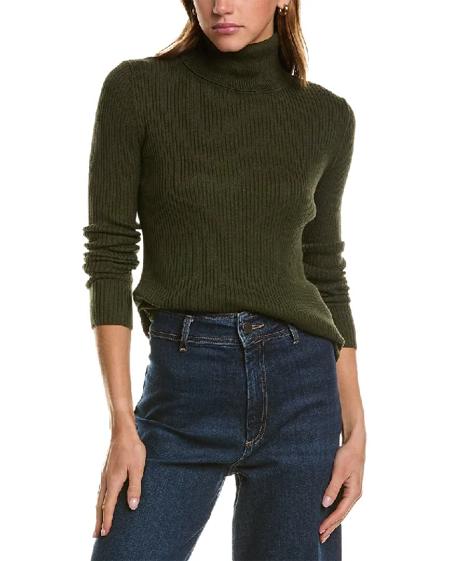 New Autumn And Winter Styles Hannah Rose Turtleneck Cashmere-Blend Sweater