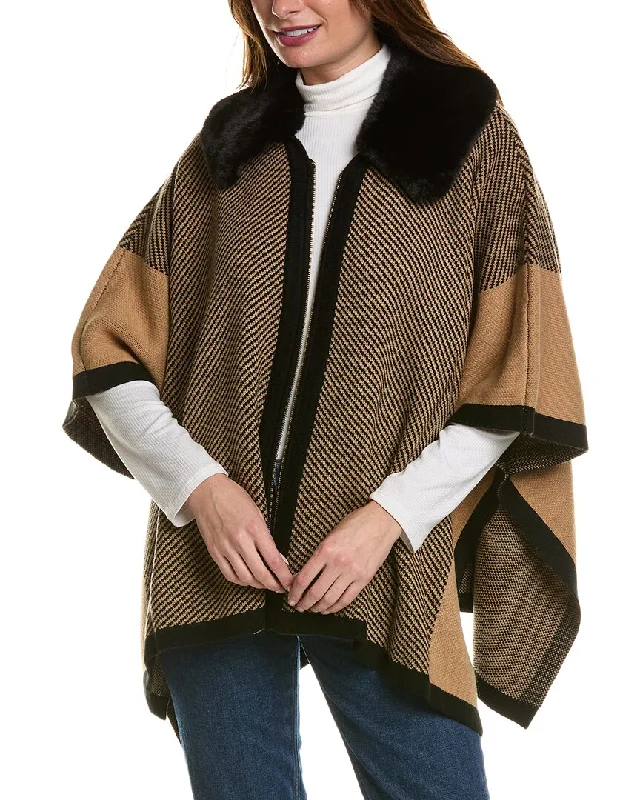 Warm Atmosphere Anne Klein Zip Front Poncho