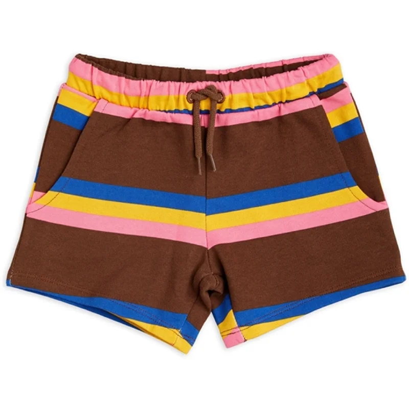 Elegant And Simple Mini Rodini Stripe Sweatshorts Brown