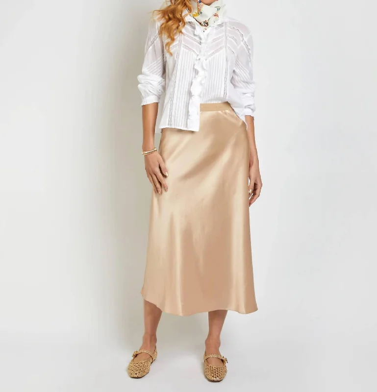 Spiritual Vitality Maxou Skirt In Sand / Copper