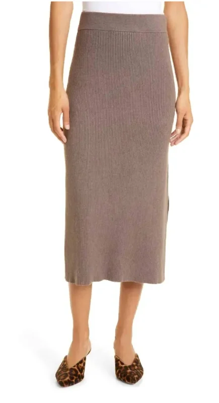 Casual Style Bettie Skirt In Latte