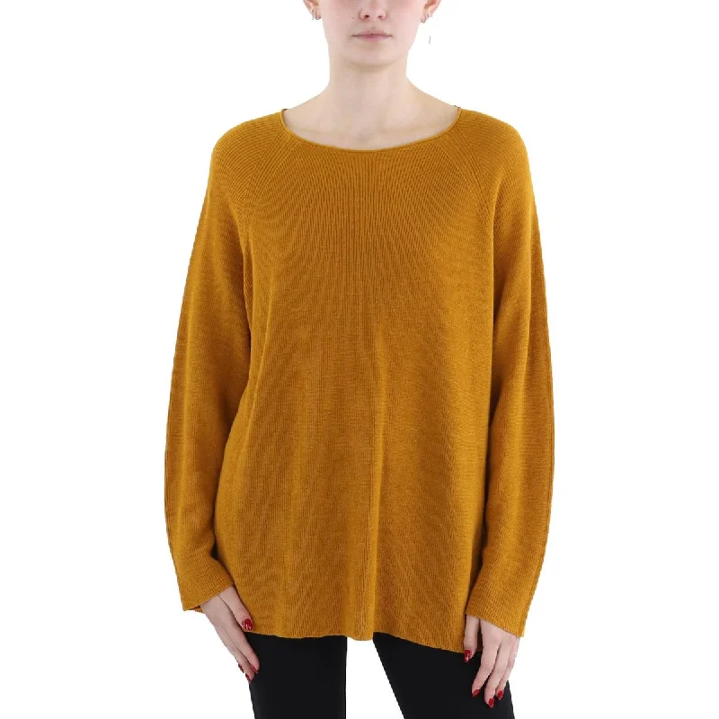 Designer Style Womens Knit Raglan Sleeves Pullover Sweater