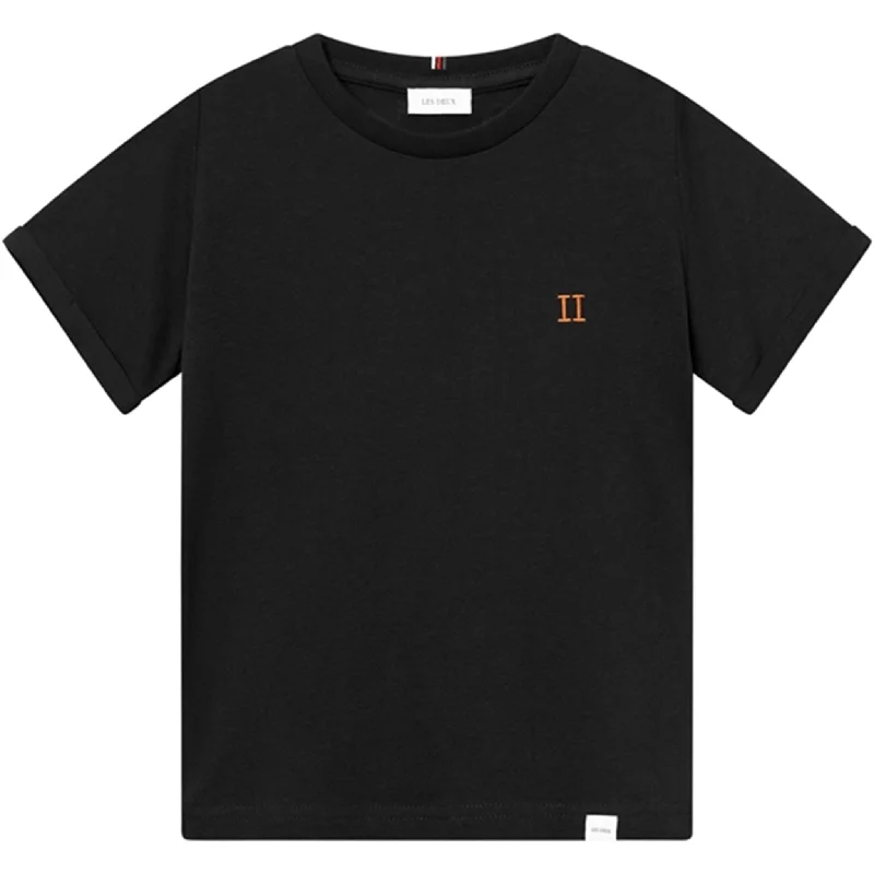 Comfortable And Casual Les Deux Kids Black/Orange Nørregaard T-Shirt