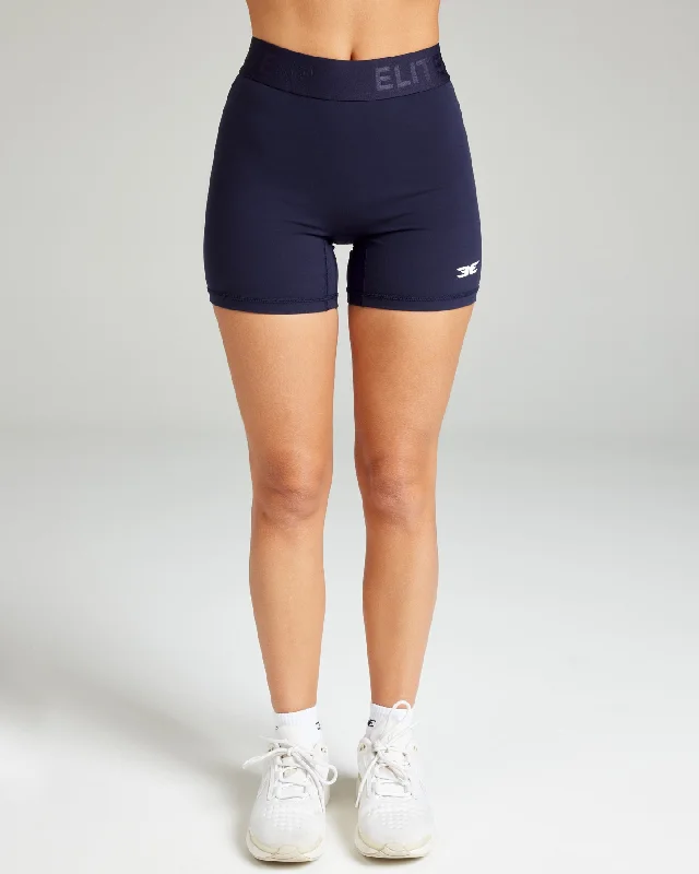 Playful Style Baseline Shorts - Space Navy