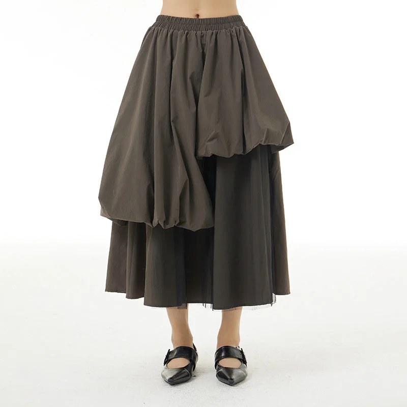 Feminine Charm Casual Irregular Plus Sizes Skirts for Women