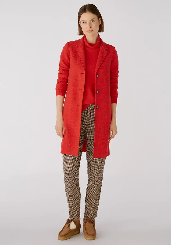 Dynamic Fashion OUI Mayson Boiled Wool Jacket, Chinese Red